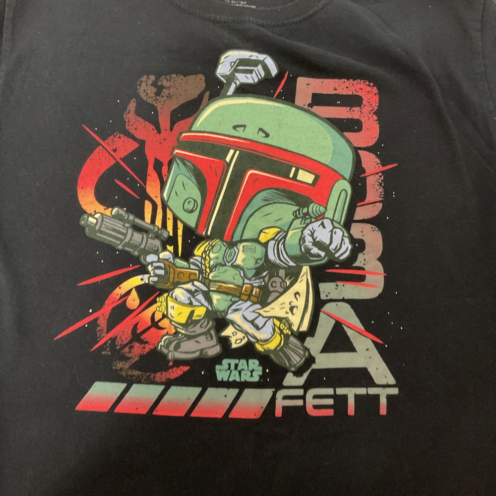 KIDS STAR WARS BOBA FETT T-SHIRT - SEE MEASUREMENTS - Picture 3 of 7